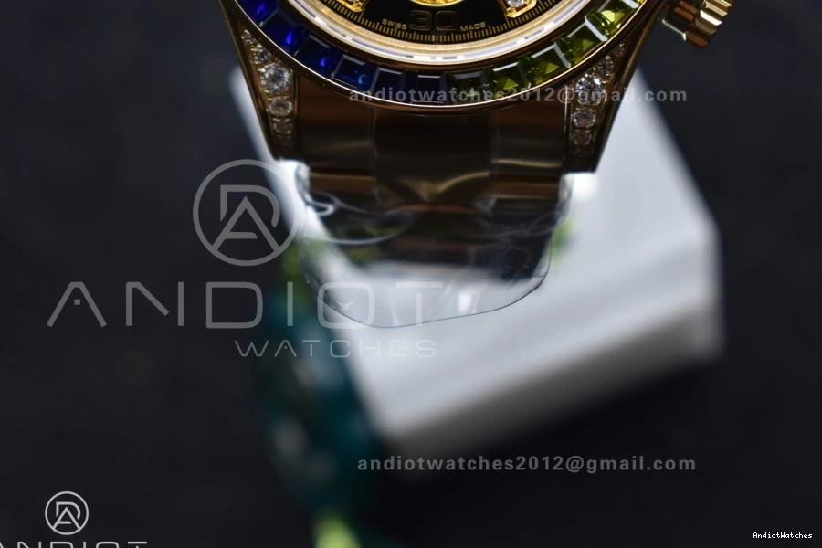Bracelet SH Edition Dial 116598RBOW YG Timeless Daytona 1:1 Black Diamonds 779 Best ZF Rainbow on 0409